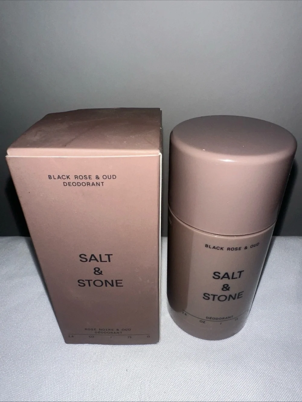 Salt & Stone Black Rose & Oud Deodorant Full Size 2.6 Oz